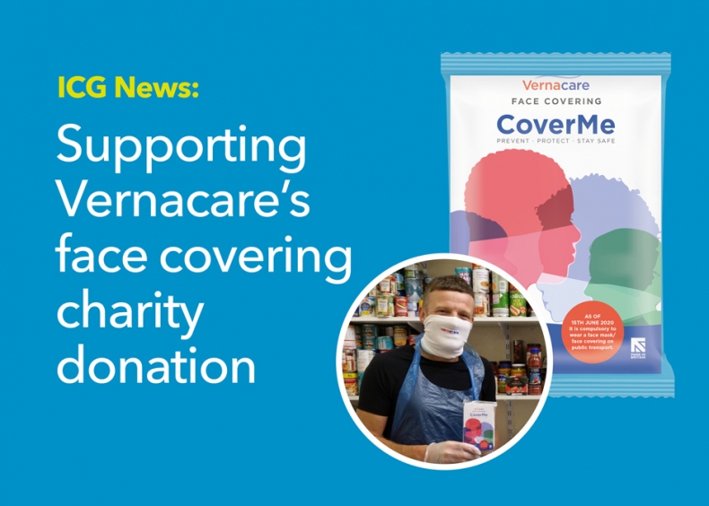 Supporting Vernacare's face covering charity donation