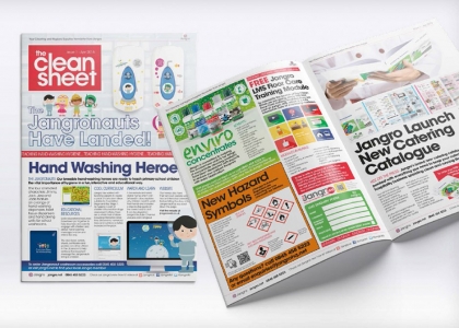 Read all about it! ICG designs ‘Clean Sheet’ newspaper for client Jangro